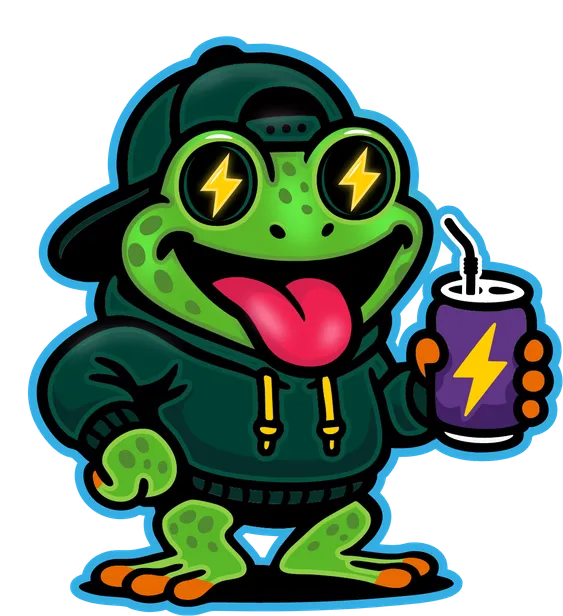 It's Yerboi, the Turbo Yerba frog!